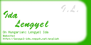 ida lengyel business card